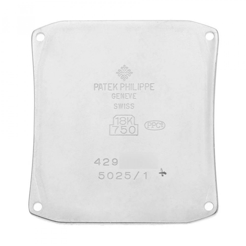 Patek Philippe Gondolo 18k White Gold Diamond Mens Watch 5025