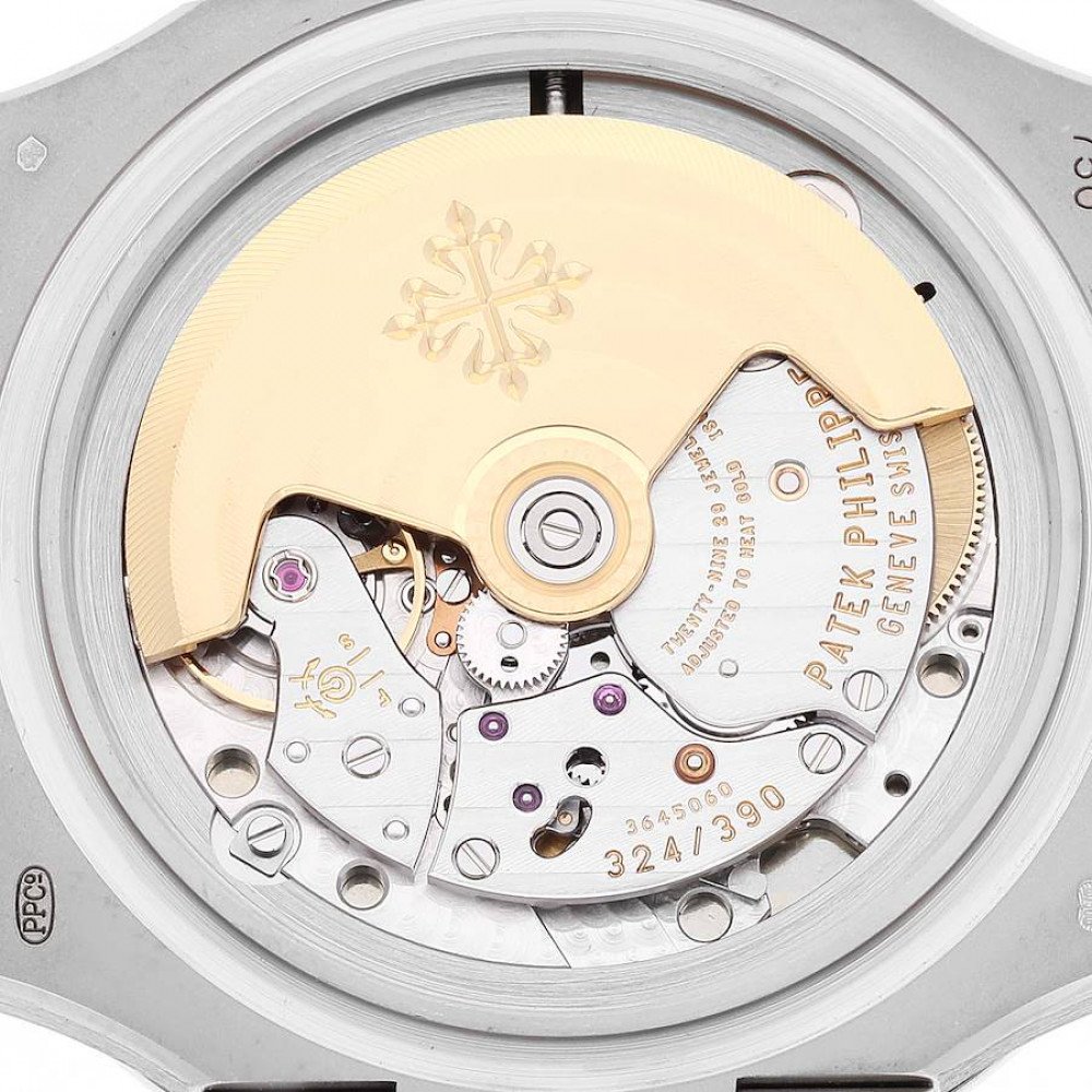 Patek Philippe Nautilus 18K White Gold Black Strap Mens Watch 5711 Patek Philippe Nautilus 18K White Gold Black Strap Mens Watch 5711
