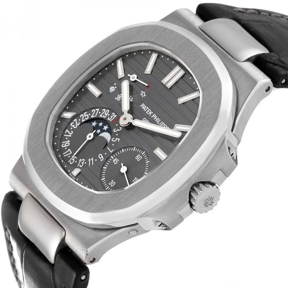 Patek Philippe Nautilus White Gold Moonphase Mens Watch 5712G Patek Philippe Nautilus White Gold Moonphase Mens Watch 5712G