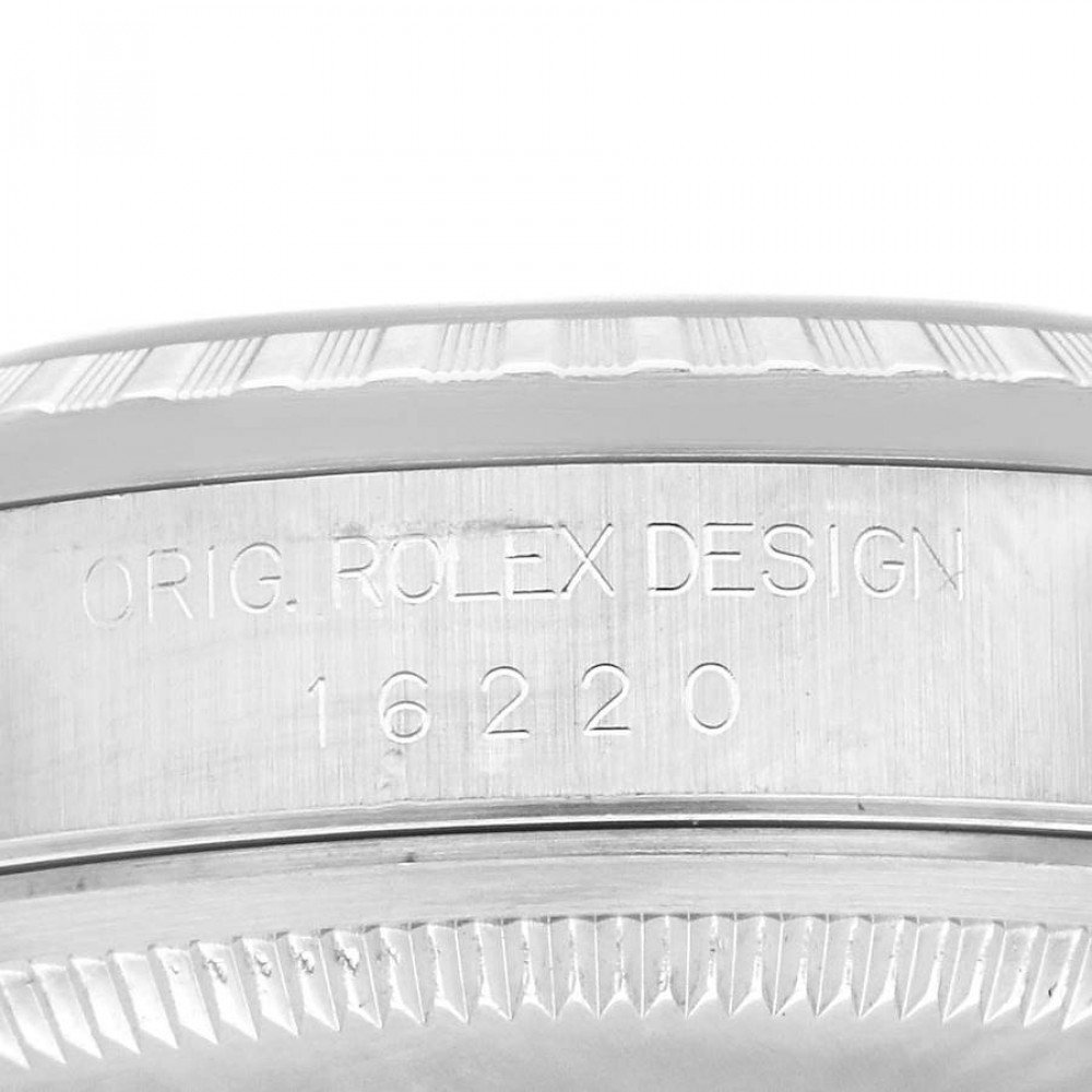 Rolex Datejust 36 White Roman Dial Steel Mens Watch 16220