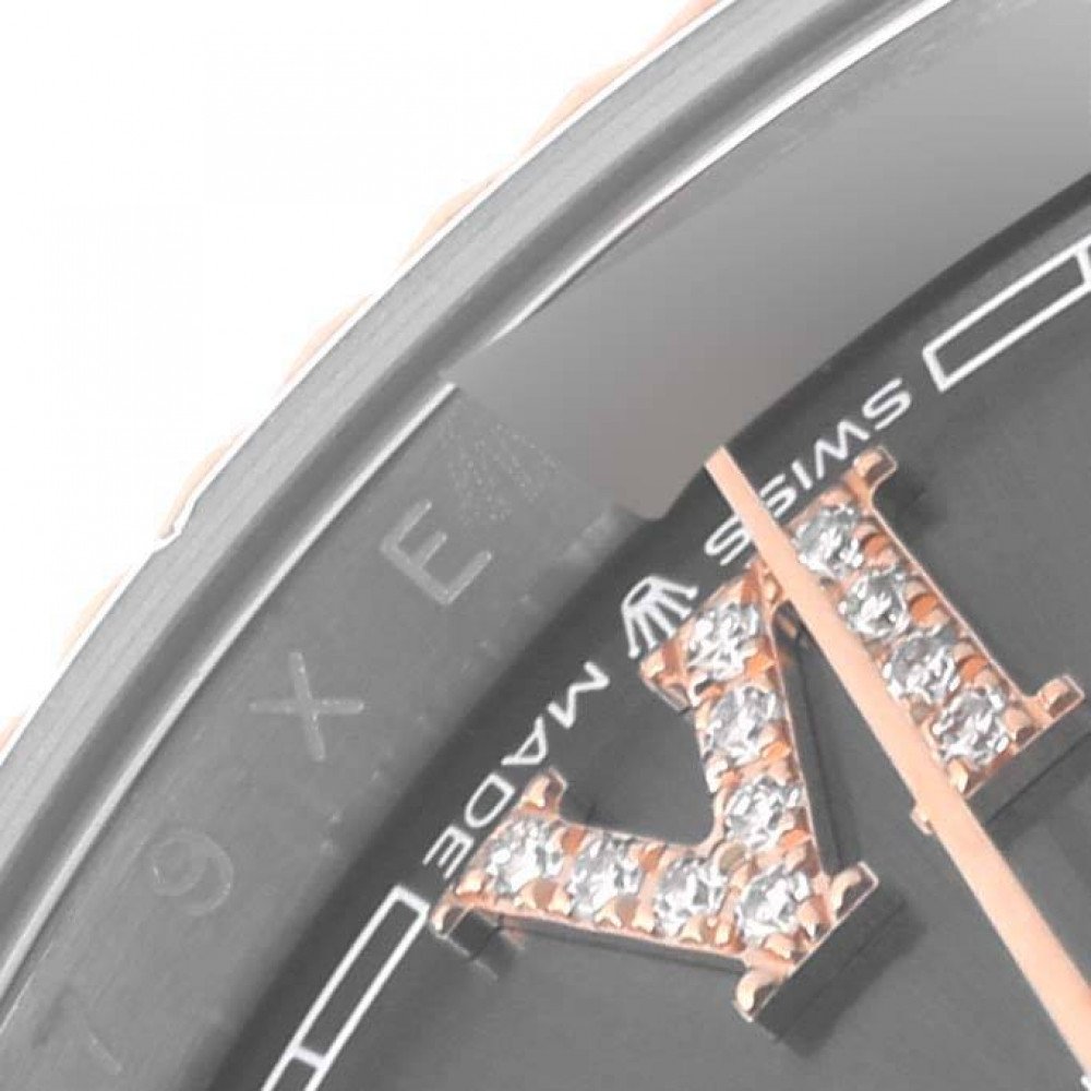 Rolex Datejust 36 Steel Everose Rose Gold Diamond Mens Watch 126231 Rolex Datejust 36 Steel Everose Rose Gold Diamond Mens Watch 126231