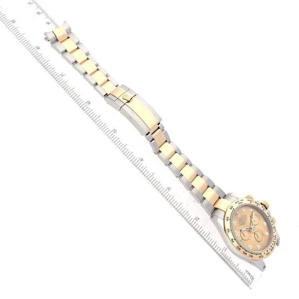 Rolex Daytona Steel Yellow Gold Diamond Dial Mens Watch 116503 Box Card Rolex Daytona Steel Yellow Gold Diamond Dial Mens Watch 116503 Box Card
