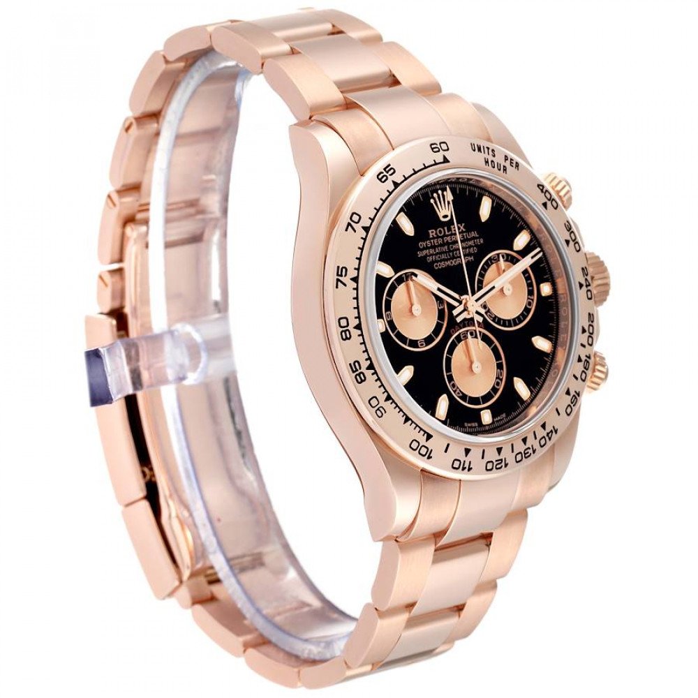 Rolex Daytona Black Dial Rose Gold Mens Watch 116505 Rolex Daytona Black Dial Rose Gold Mens Watch 116505