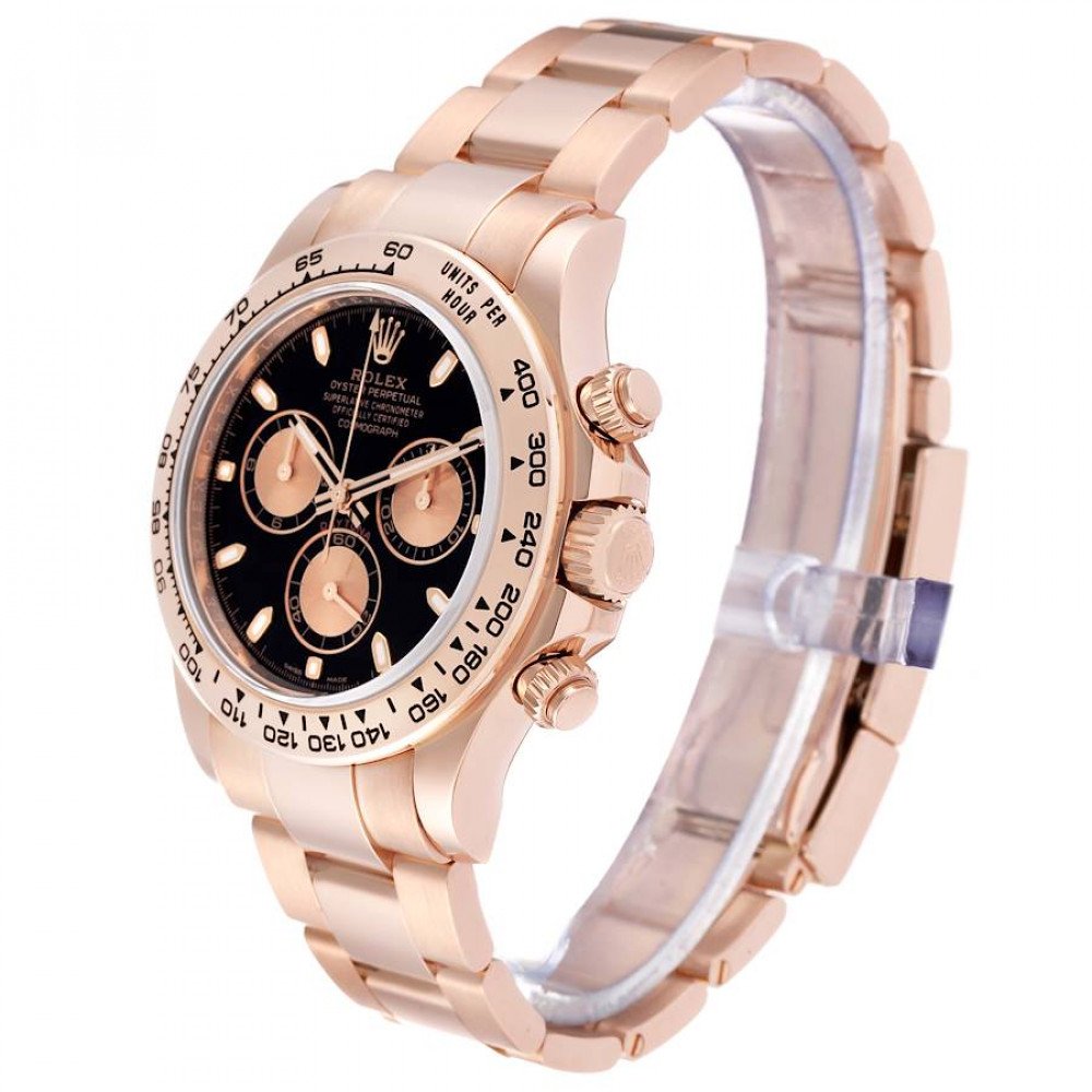 Rolex Daytona Black Dial Rose Gold Mens Watch 116505 Rolex Daytona Black Dial Rose Gold Mens Watch 116505