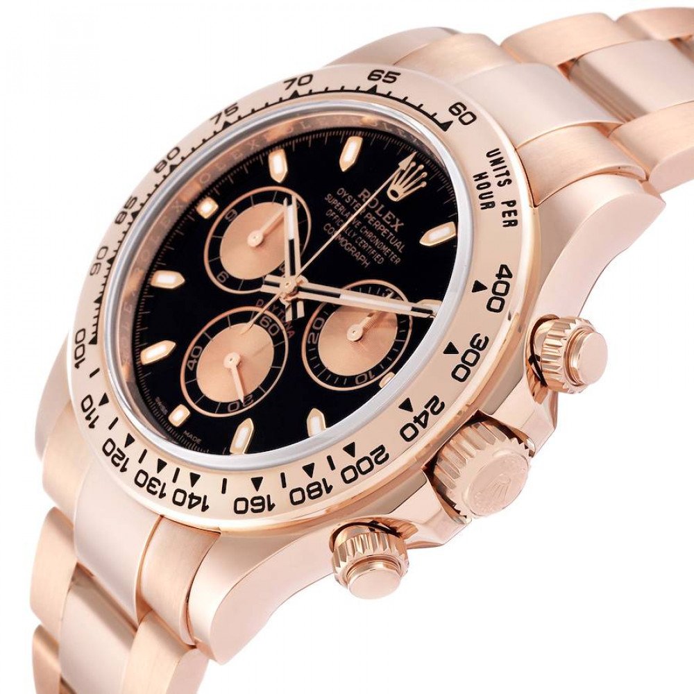 Rolex Daytona Black Dial Rose Gold Mens Watch 116505 Rolex Daytona Black Dial Rose Gold Mens Watch 116505