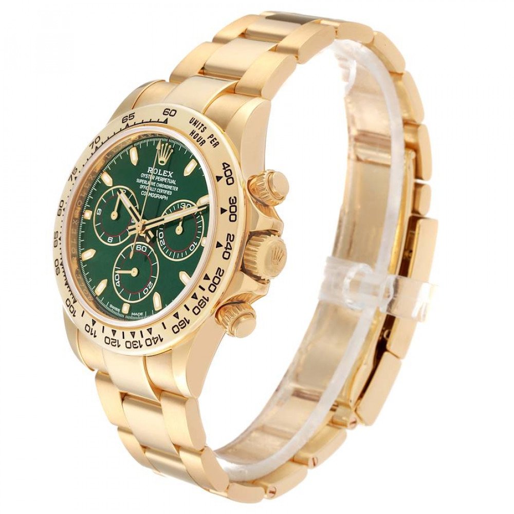 Rolex Daytona Yellow Gold Green Dial Mens Watch 116508 Rolex Daytona Yellow Gold Green Dial Mens Watch 116508