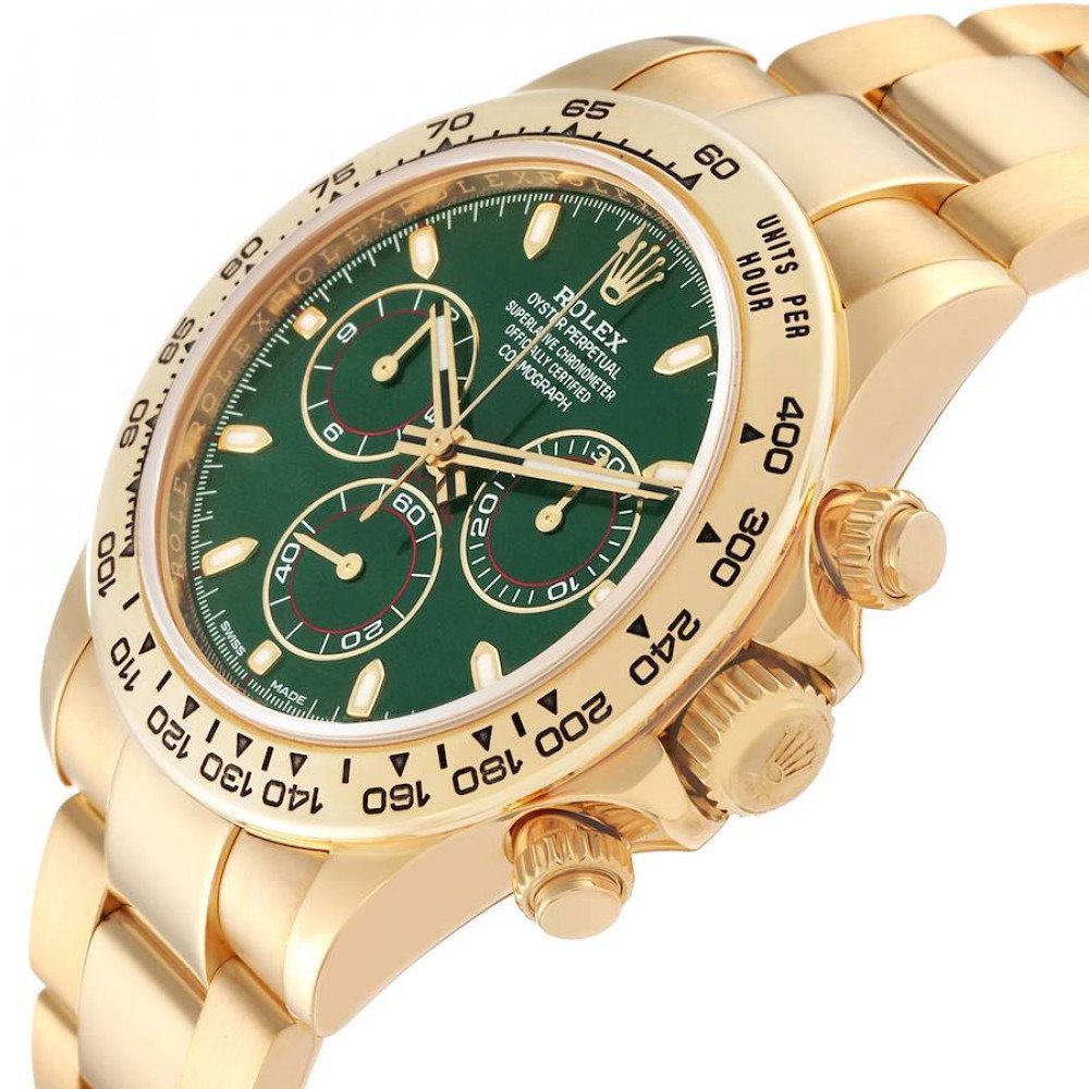 Rolex Daytona Yellow Gold Green Dial Mens Watch 116508 Rolex Daytona Yellow Gold Green Dial Mens Watch 116508
