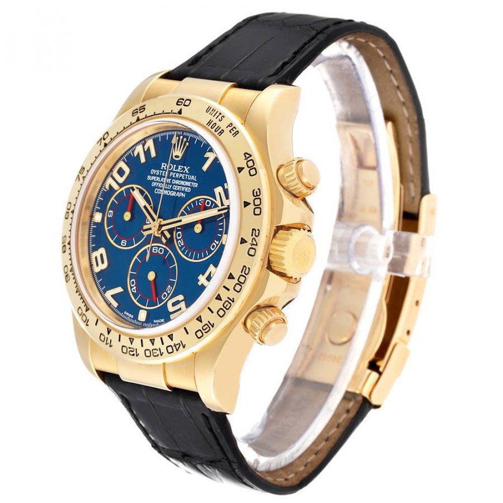 Rolex Daytona Yellow Gold Blue Dial Mens Watch 116518 Rolex Daytona Yellow Gold Blue Dial Mens Watch 116518