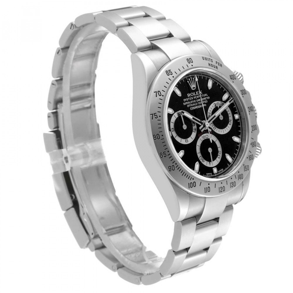 Rolex Daytona Chronograph Black Dial Steel Mens Watch 116520 Rolex Daytona Chronograph Black Dial Steel Mens Watch 116520