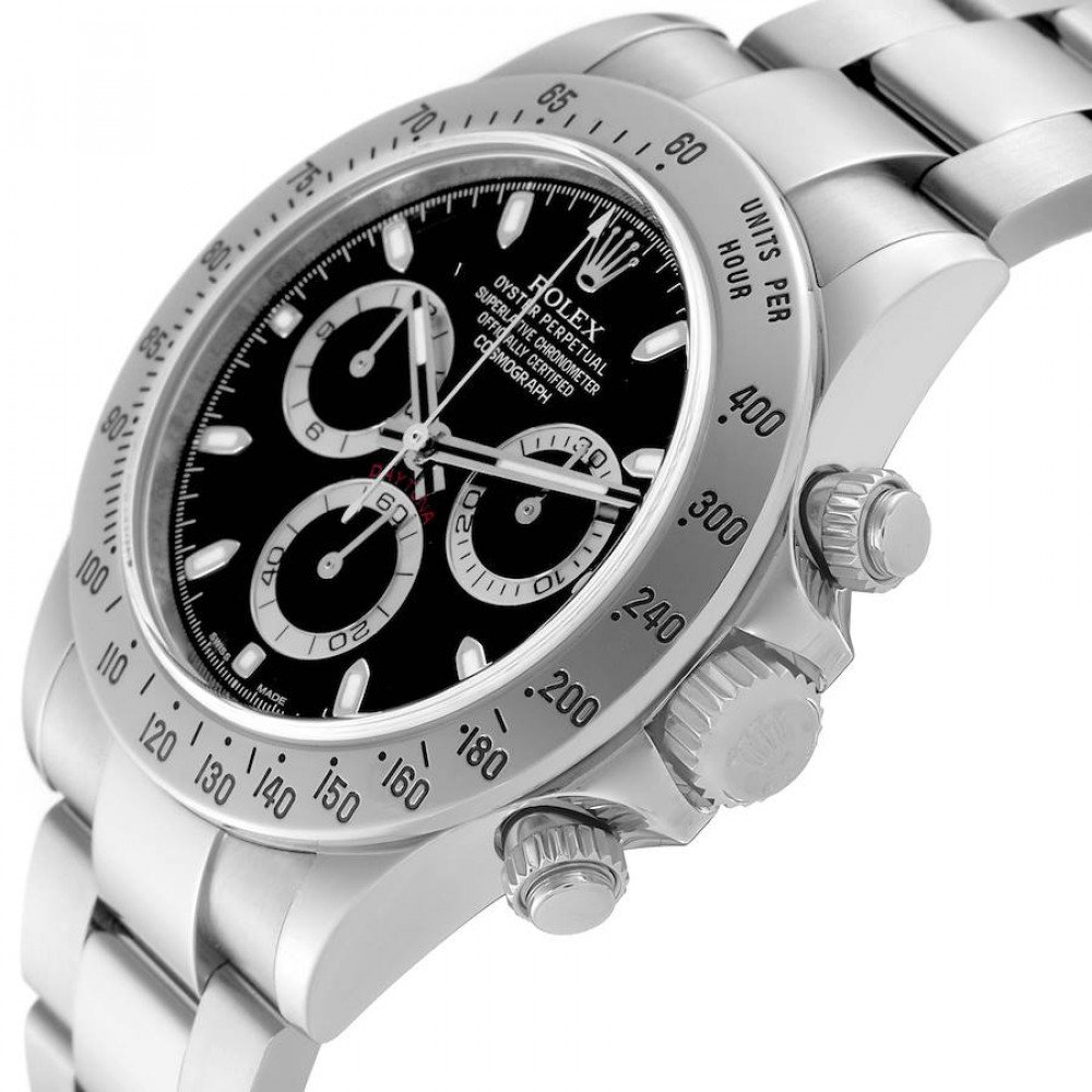 Rolex Daytona Chronograph Black Dial Steel Mens Watch 116520 Rolex Daytona Chronograph Black Dial Steel Mens Watch 116520
