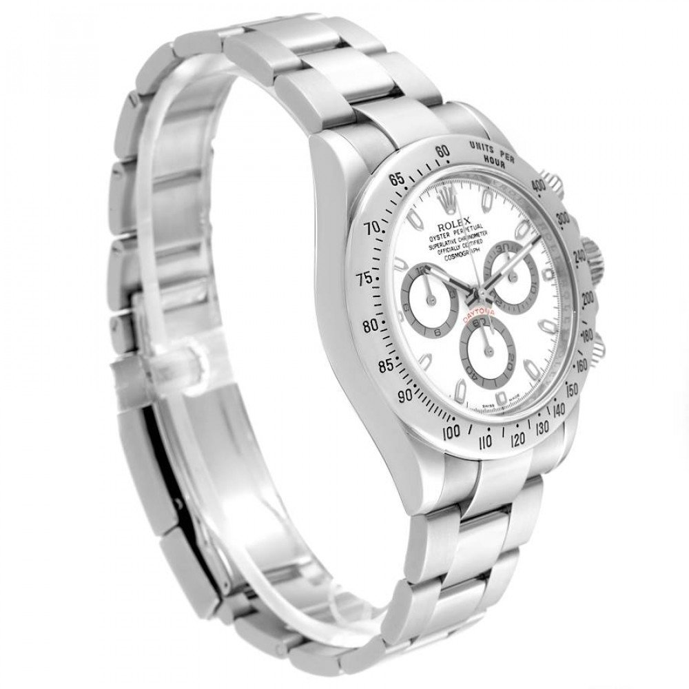 Rolex Daytona Chronograph White Dial Steel Mens Watch 116520 Rolex Daytona Chronograph White Dial Steel Mens Watch 116520