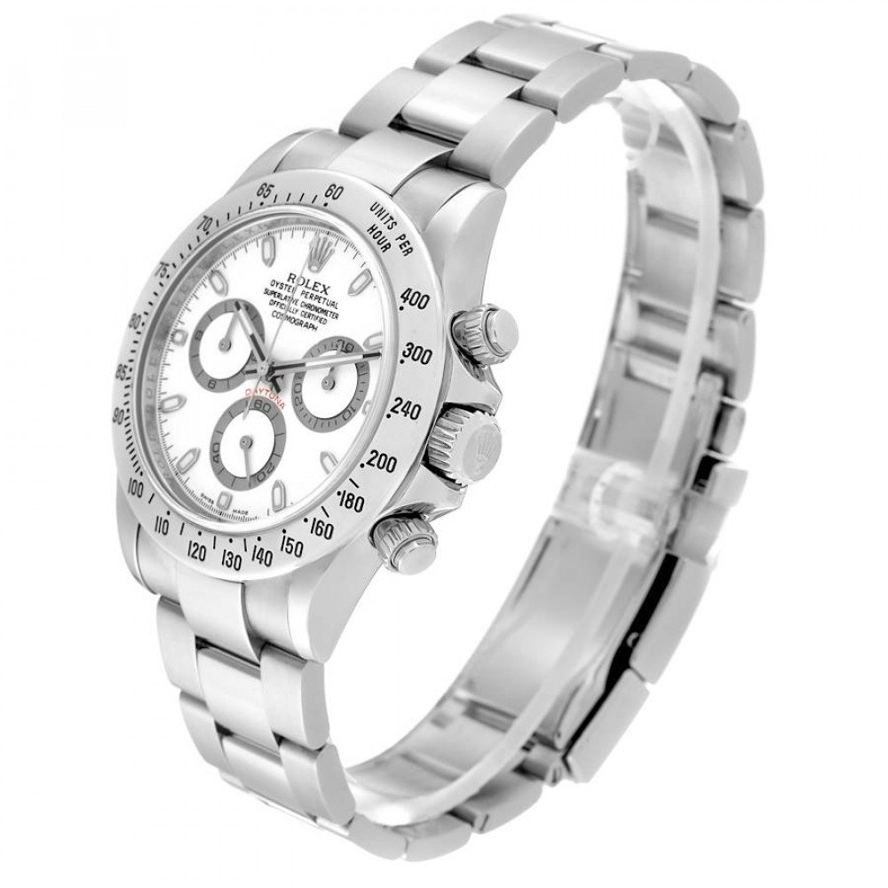 Rolex Daytona Chronograph White Dial Steel Mens Watch 116520 Rolex Daytona Chronograph White Dial Steel Mens Watch 116520