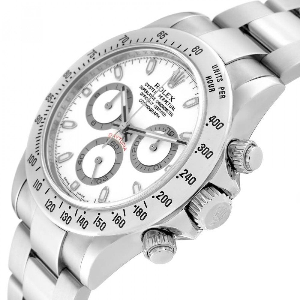 Rolex Daytona Chronograph White Dial Steel Mens Watch 116520 Rolex Daytona Chronograph White Dial Steel Mens Watch 116520