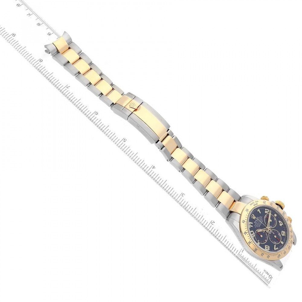 Rolex Daytona Steel Yellow Gold Blue Racing Dial Mens Watch 116523 Rolex Daytona Steel Yellow Gold Blue Racing Dial Mens Watch 116523