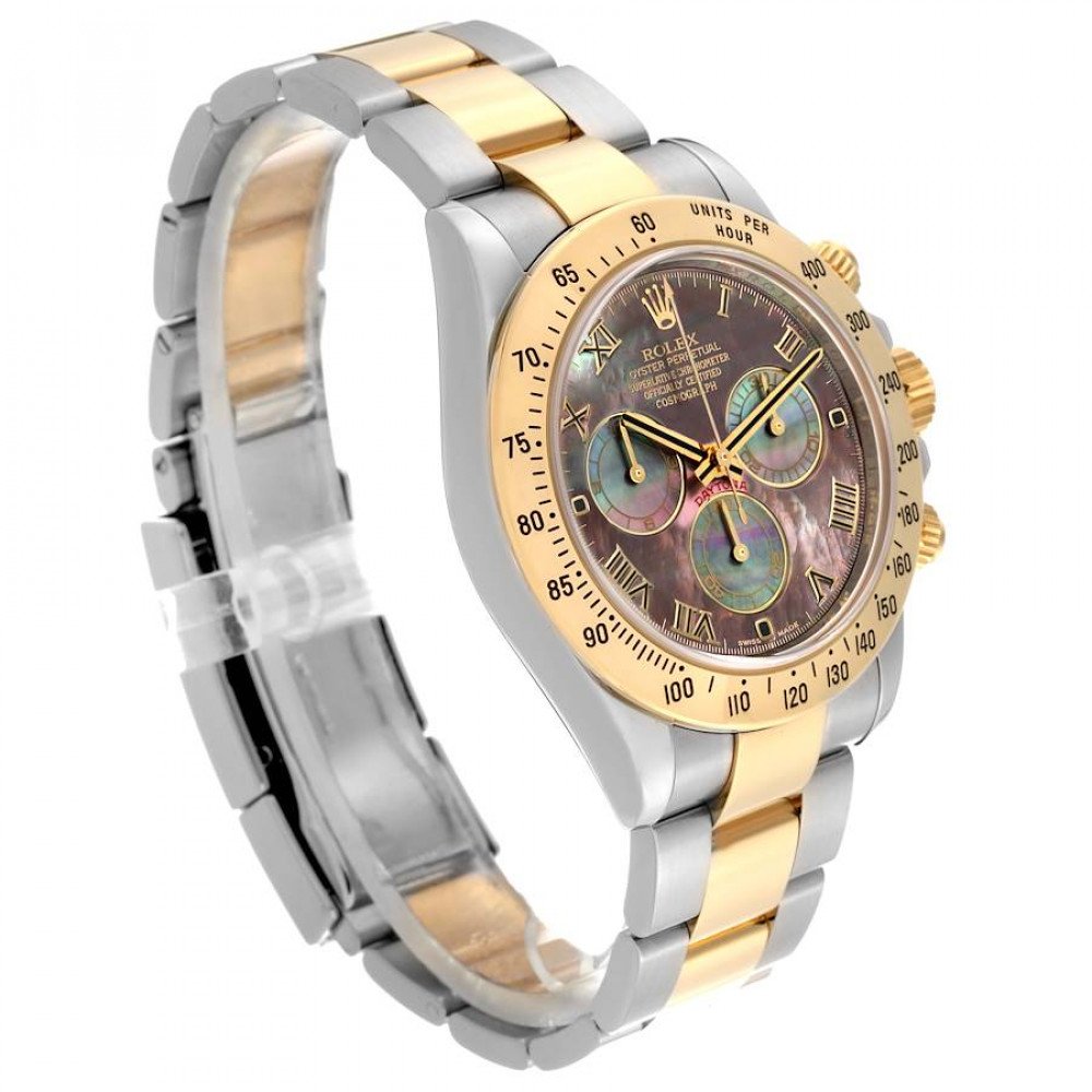 Rolex Daytona Yellow Gold Steel Mother of Pearl Mens Watch 116523 Rolex Daytona Yellow Gold Steel Mother of Pearl Mens Watch 116523