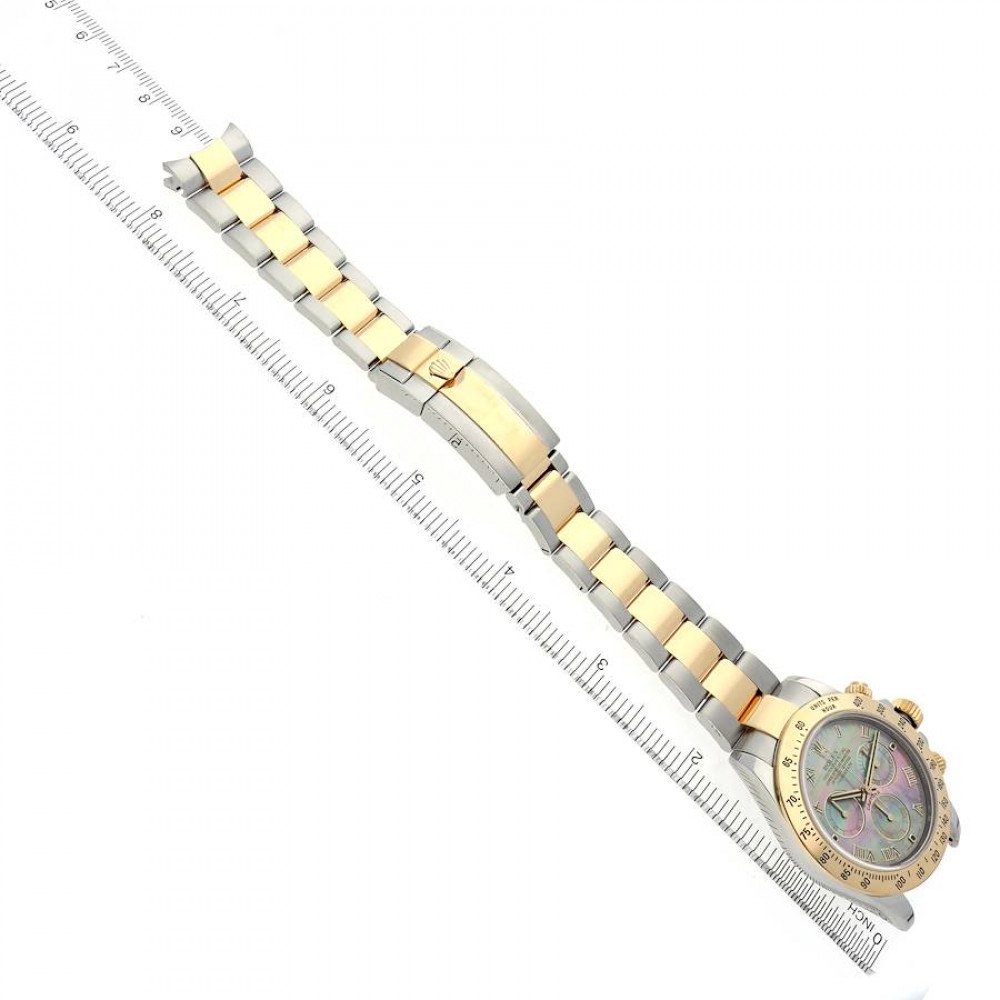 Rolex Daytona Yellow Gold Steel Mother of Pearl Mens Watch 116523 Rolex Daytona Yellow Gold Steel Mother of Pearl Mens Watch 116523
