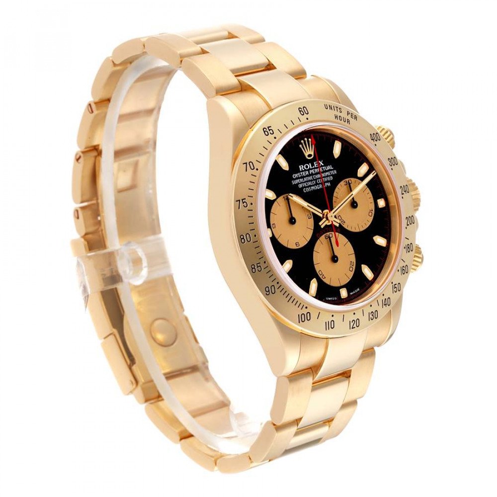 Rolex Daytona Yellow Gold Black Dial Mens Watch 116528 Rolex Daytona Yellow Gold Black Dial Mens Watch 116528