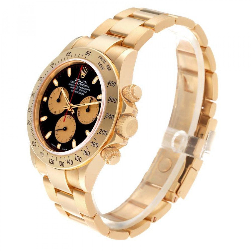 Rolex Daytona Yellow Gold Black Dial Mens Watch 116528 Rolex Daytona Yellow Gold Black Dial Mens Watch 116528