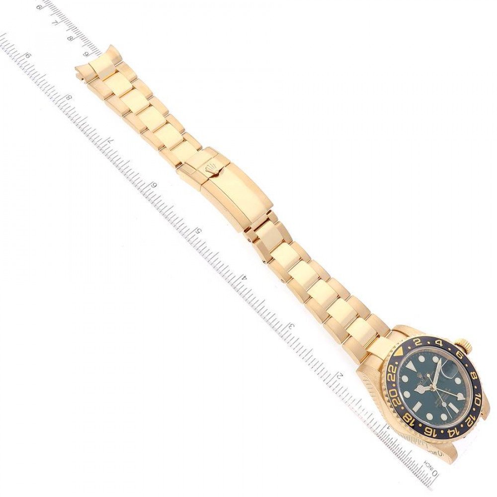 Rolex GMT Master II Yellow Gold Green Dial Mens Watch 116718 Rolex GMT Master II Yellow Gold Green Dial Mens Watch 116718