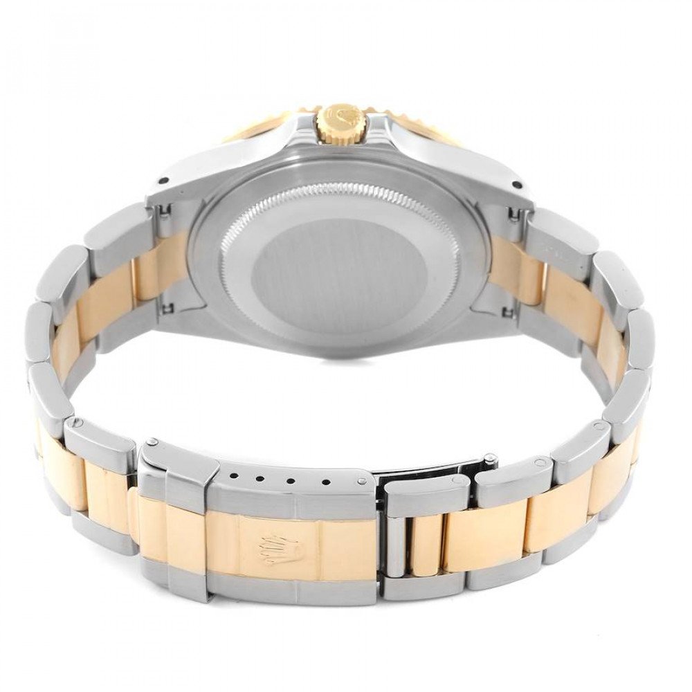 Rolex GMT Master II Steel Yellow Gold Black Dial Mens Watch 16713 Rolex GMT Master II Steel Yellow Gold Black Dial Mens Watch 16713