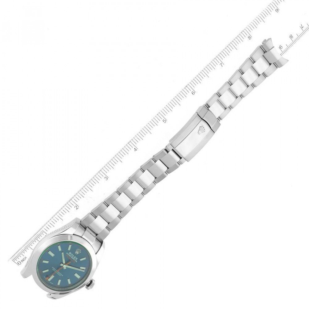 Rolex Milgauss Blue Dial Green Crystal Steel Mens Watch 116400GV Rolex Milgauss Blue Dial Green Crystal Steel Mens Watch 116400GV