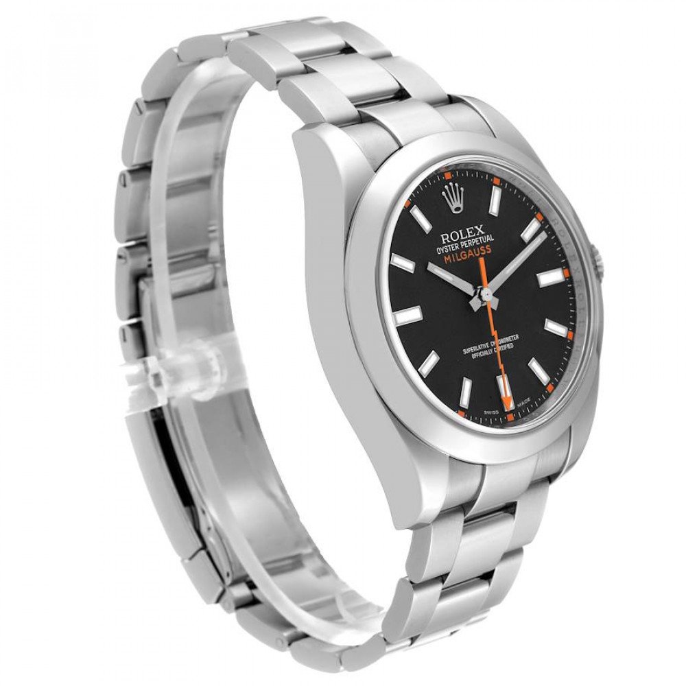 Rolex Milgauss 40mm Black Dial Steel Mens Watch 116400 Rolex Milgauss 40mm Black Dial Steel Mens Watch 116400