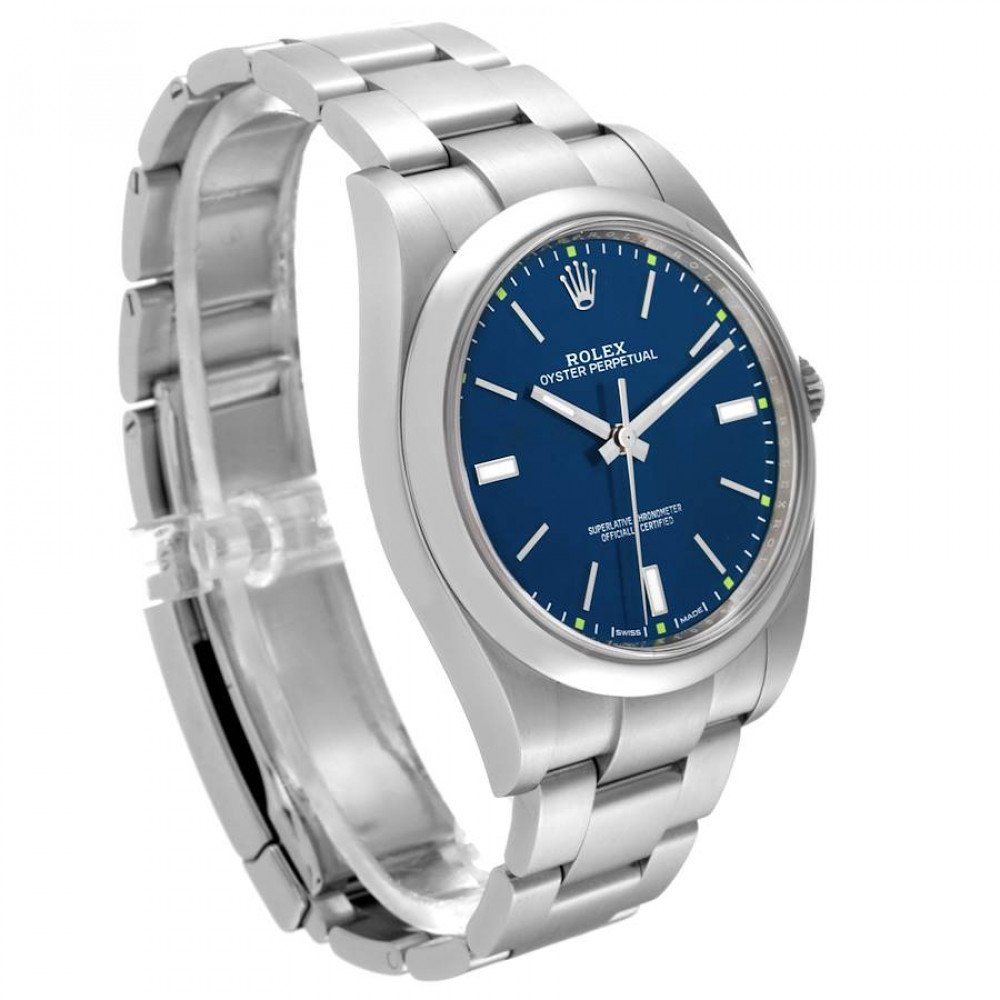 Rolex Oyster Perpetual 39mm Blue Dial Steel Mens Watch 114300 Rolex Oyster Perpetual 39mm Blue Dial Steel Mens Watch 114300