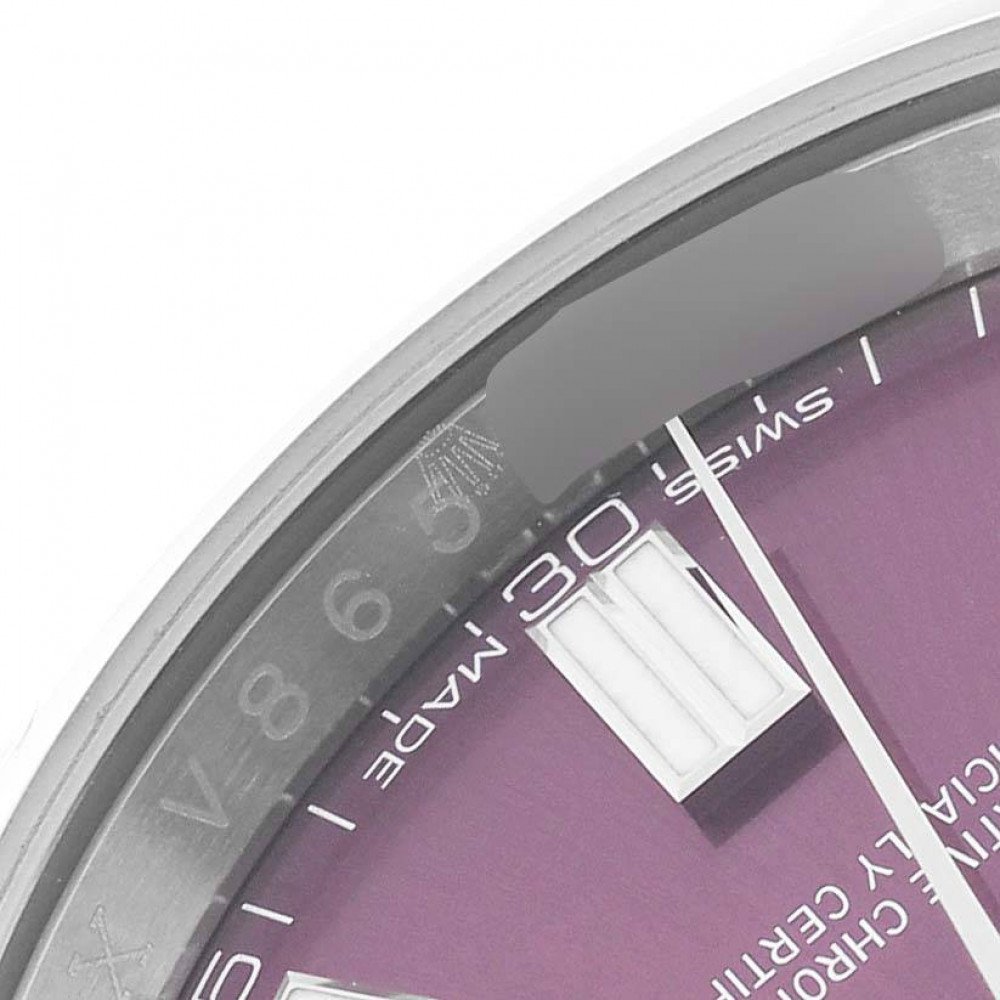 Rolex Oyster Perpetual Red Grape Dial Steel Mens Watch 116000 Rolex Oyster Perpetual Red Grape Dial Steel Mens Watch 116000