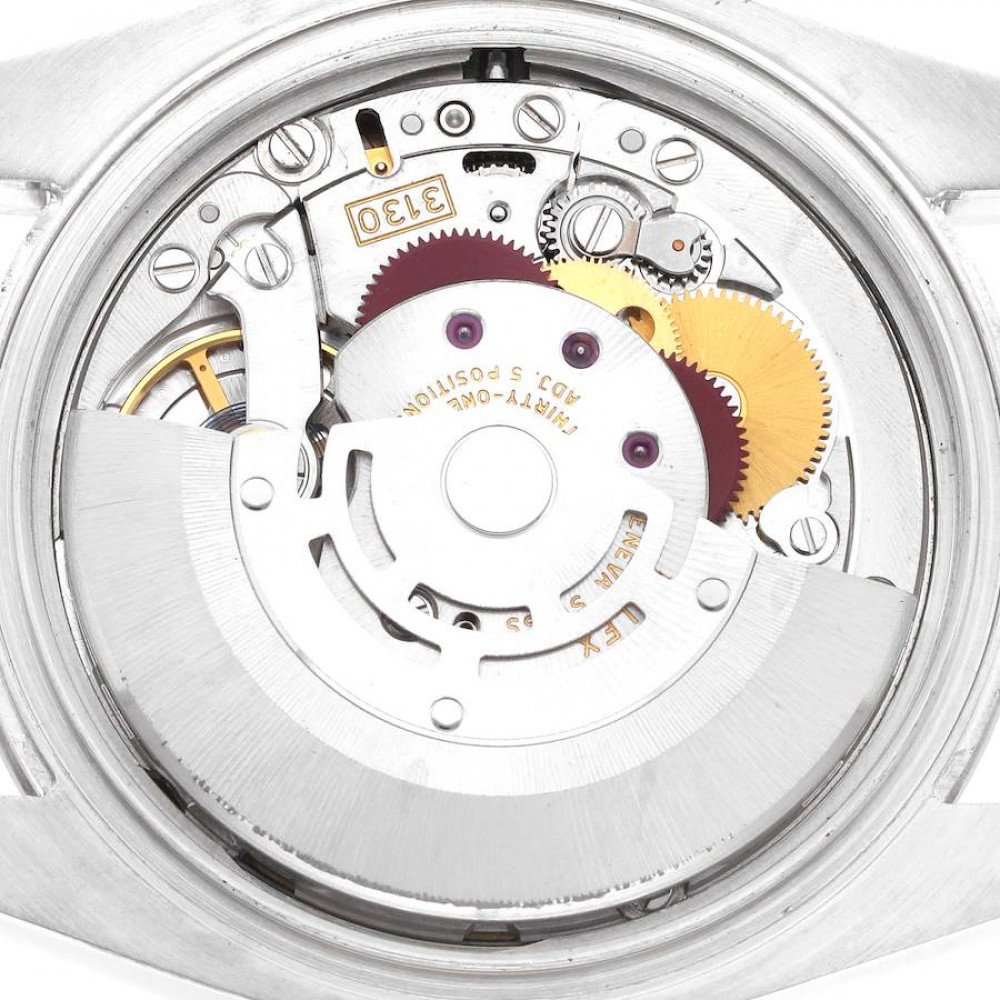 Rolex Oyster Perpetual Steel White Gold Black Dial Mens Watch 116034 Rolex Oyster Perpetual Steel White Gold Black Dial Mens Watch 116034