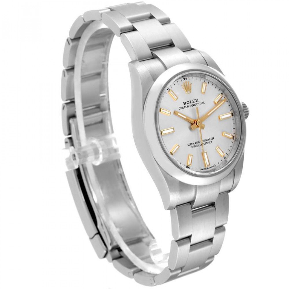 Rolex Oyster Perpetual 34mm Silver Dial Steel Mens Watch 124200 Rolex Oyster Perpetual 34mm Silver Dial Steel Mens Watch 124200