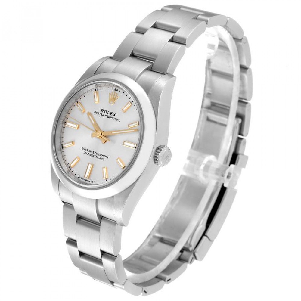 Rolex Oyster Perpetual 34mm Silver Dial Steel Mens Watch 124200 Rolex Oyster Perpetual 34mm Silver Dial Steel Mens Watch 124200