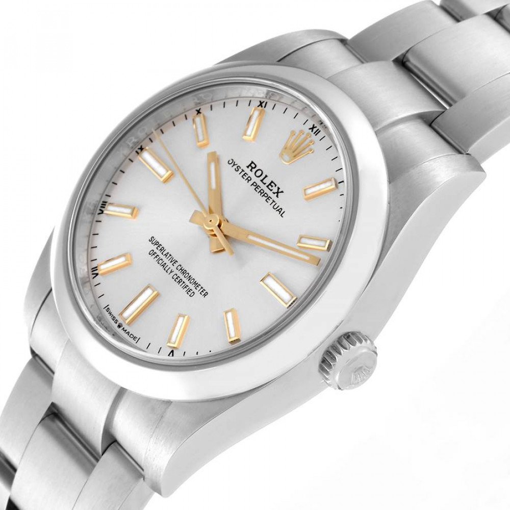 Rolex Oyster Perpetual 34mm Silver Dial Steel Mens Watch 124200 Rolex Oyster Perpetual 34mm Silver Dial Steel Mens Watch 124200