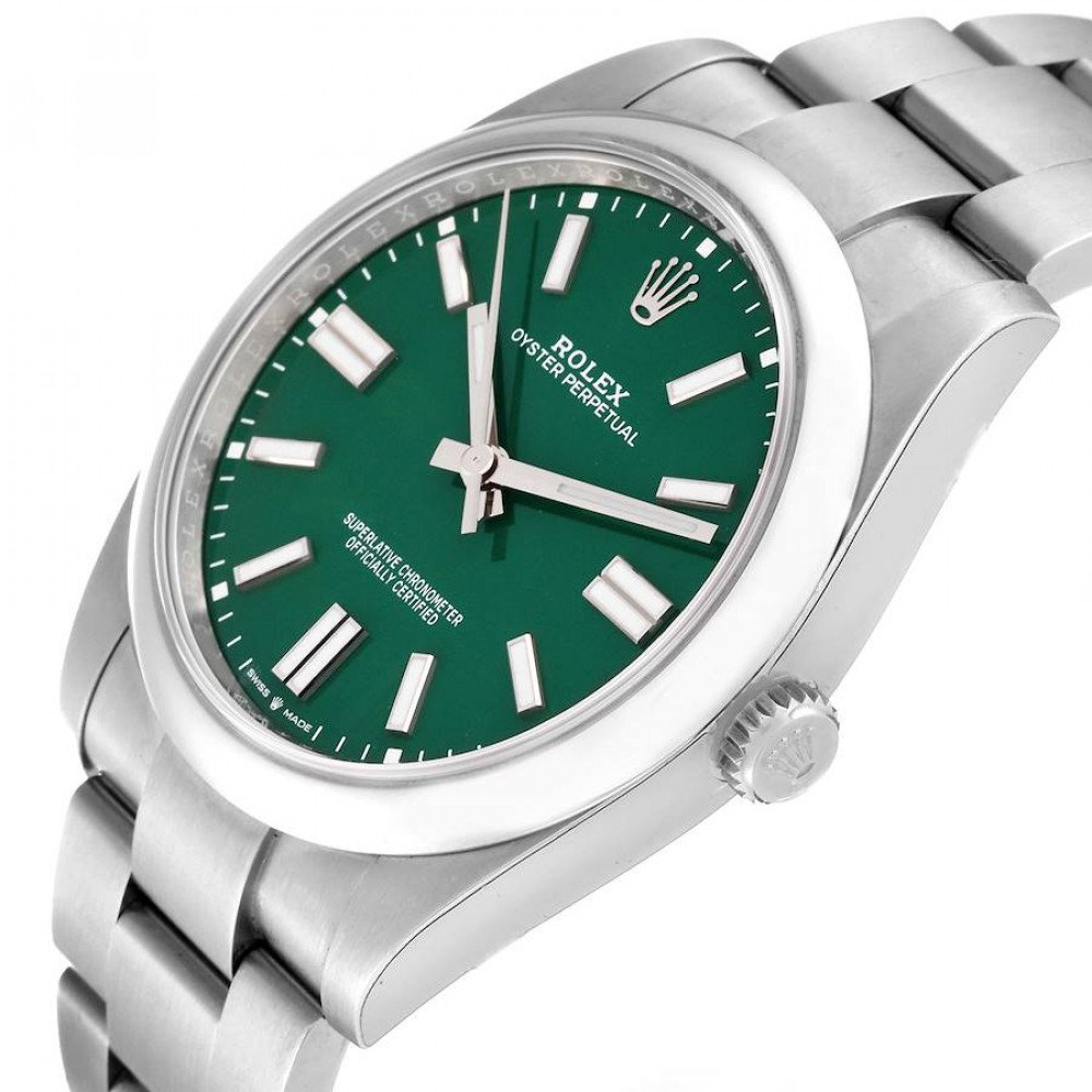 Rolex Oyster Perpetual 41mm Green Dial Steel Mens Watch 124300 Rolex Oyster Perpetual 41mm Green Dial Steel Mens Watch 124300