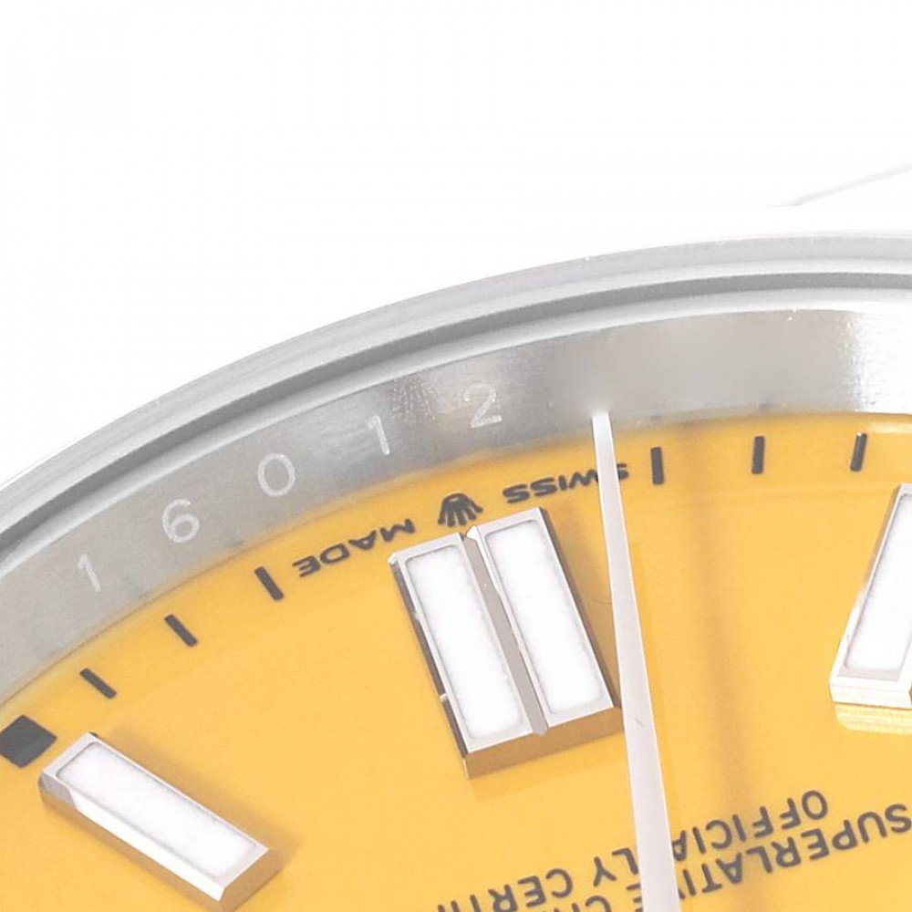 Rolex Oyster Perpetual 41mm Yellow Dial Steel Mens Watch 124300 Rolex Oyster Perpetual 41mm Yellow Dial Steel Mens Watch 124300