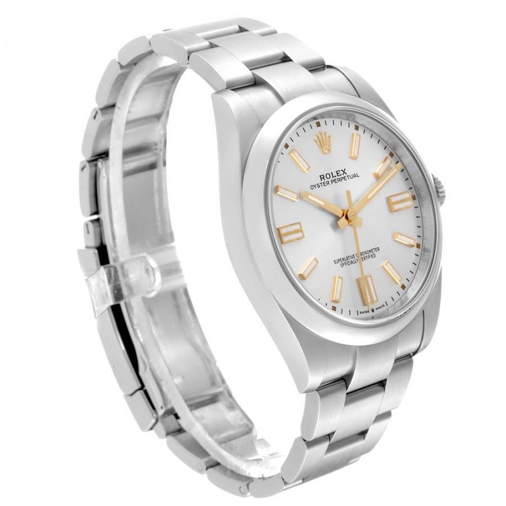 Rolex Oyster Perpetual 41 Silver Dial Steel Mens Watch 124300 Rolex Oyster Perpetual 41 Silver Dial Steel Mens Watch 124300