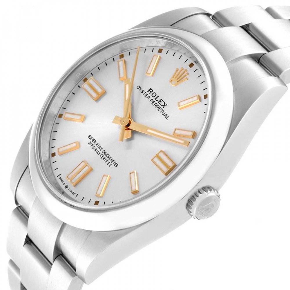 Rolex Oyster Perpetual 41 Silver Dial Steel Mens Watch 124300 Rolex Oyster Perpetual 41 Silver Dial Steel Mens Watch 124300