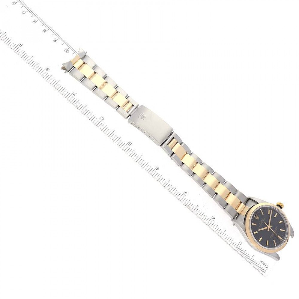 Rolex Oyster Perpetual Steel Yellow Gold Black Dial Mens Watch 14203 Rolex Oyster Perpetual Steel Yellow Gold Black Dial Mens Watch 14203