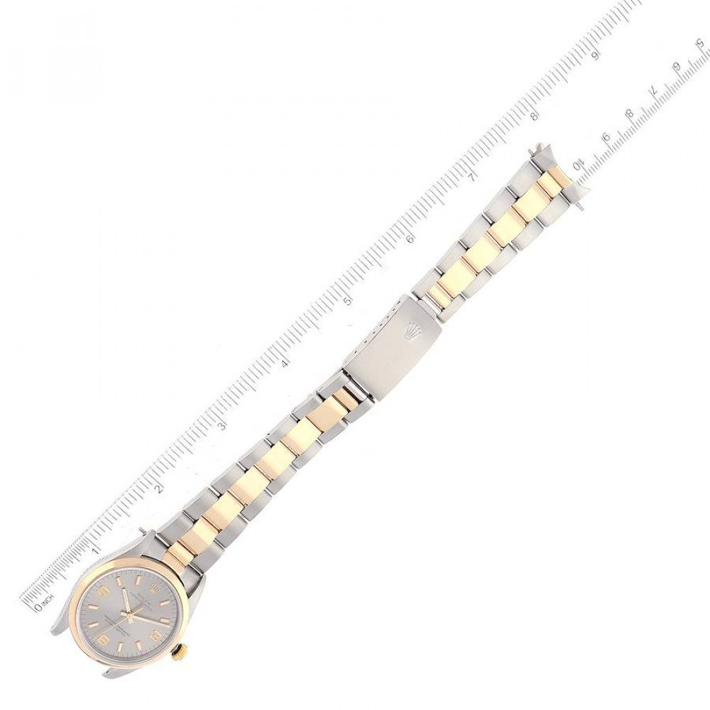 Rolex Oyster Perpetual Steel Yellow Gold Slate Dial Mens Watch 14203 Rolex Oyster Perpetual Steel Yellow Gold Slate Dial Mens Watch 14203