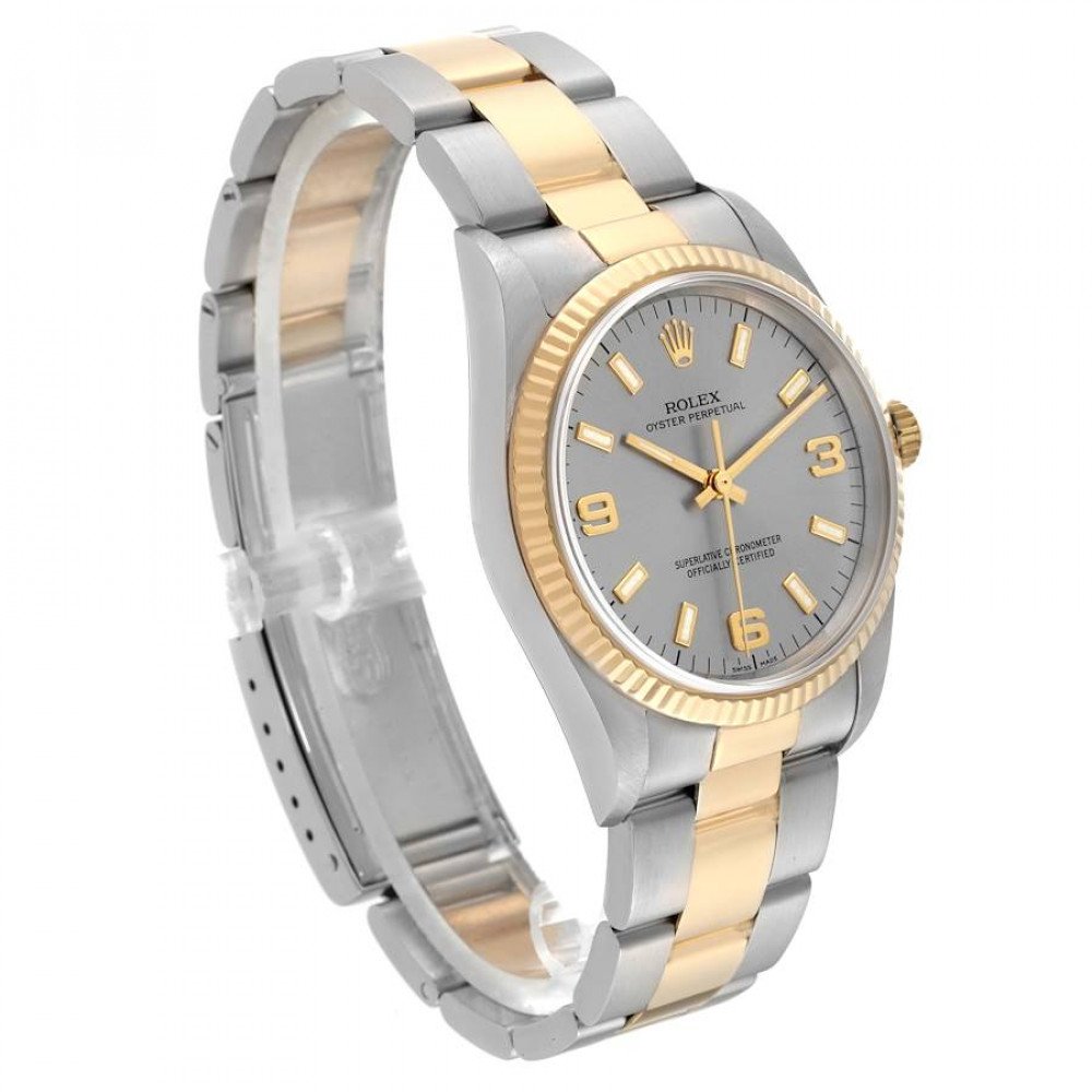 Rolex Oyster Perpetual Silver Dial Steel Yellow Gold Mens Watch 14233 Rolex Oyster Perpetual Silver Dial Steel Yellow Gold Mens Watch 14233