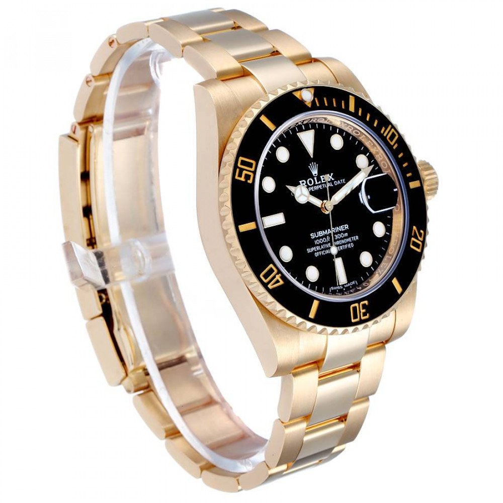 Rolex Submariner Black Dial Yellow Gold Mens Watch 116618 Rolex Submariner Black Dial Yellow Gold Mens Watch 116618