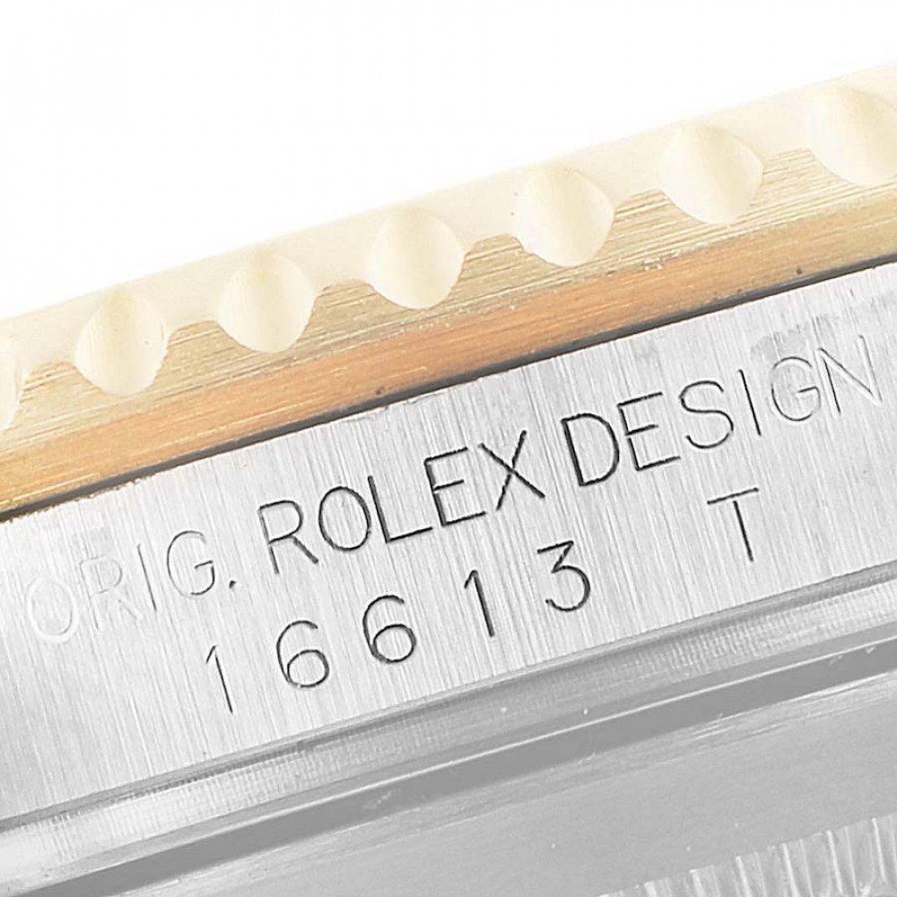 Rolex Submariner Steel Gold Diamond Sapphire Serti Dial Watch 16613 Rolex Submariner Steel Gold Diamond Sapphire Serti Dial Watch 16613