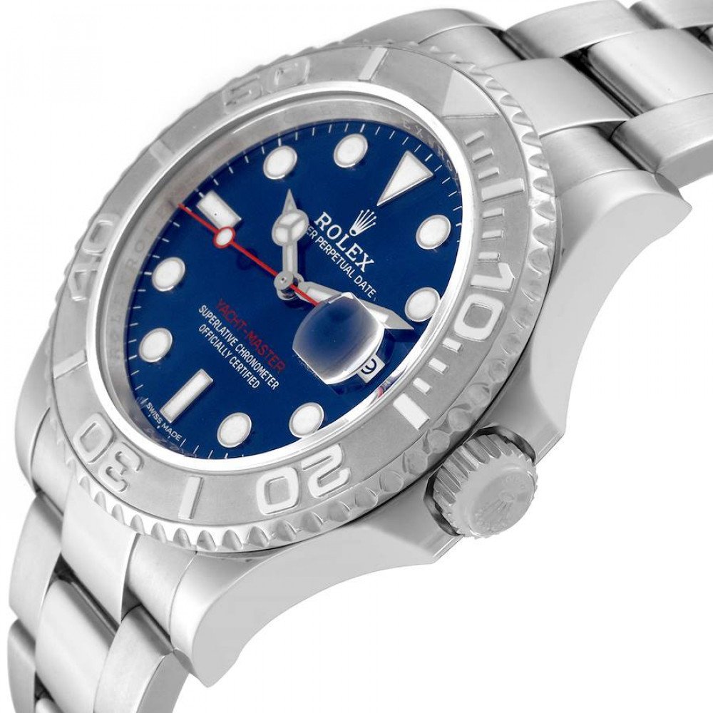 Rolex Yachtmaster Steel Platinum Bezel Blue Dial Mens Watch 116622 Rolex Yachtmaster Steel Platinum Bezel Blue Dial Mens Watch 116622