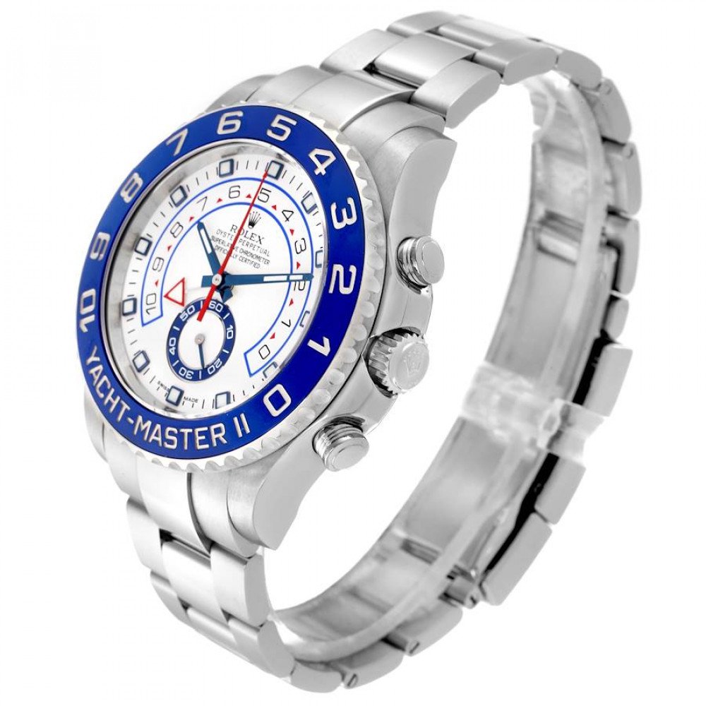 Rolex Yachtmaster II 44 Blue Cerachrom Bezel Steel Mens Watch 116680 Rolex Yachtmaster II 44 Blue Cerachrom Bezel Steel Mens Watch 116680