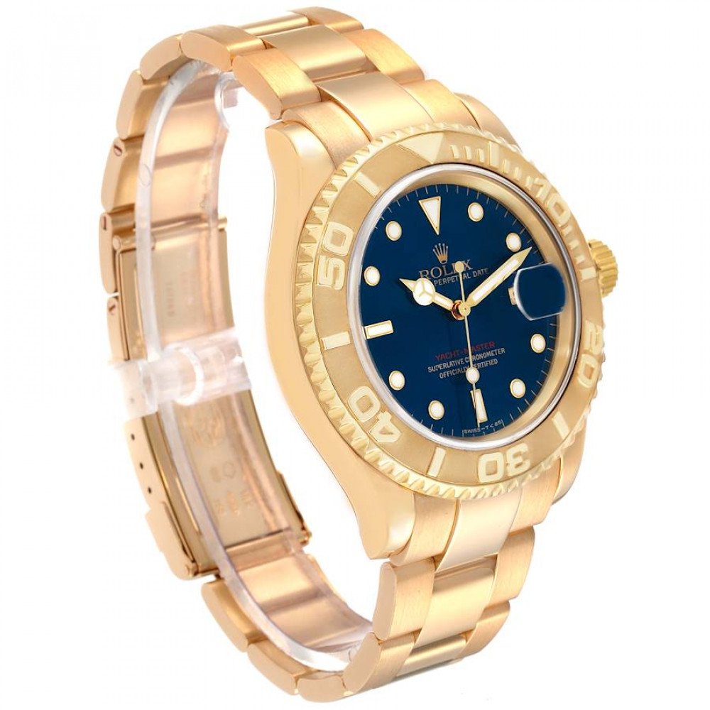 Rolex Yachtmaster 40mm Yellow Gold Blue Dial Mens Watch 16628 Rolex Yachtmaster 40mm Yellow Gold Blue Dial Mens Watch 16628