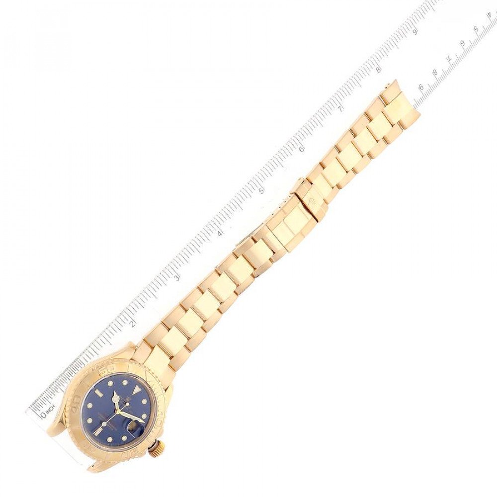 Rolex Yachtmaster 40mm Yellow Gold Blue Dial Mens Watch 16628 Rolex Yachtmaster 40mm Yellow Gold Blue Dial Mens Watch 16628