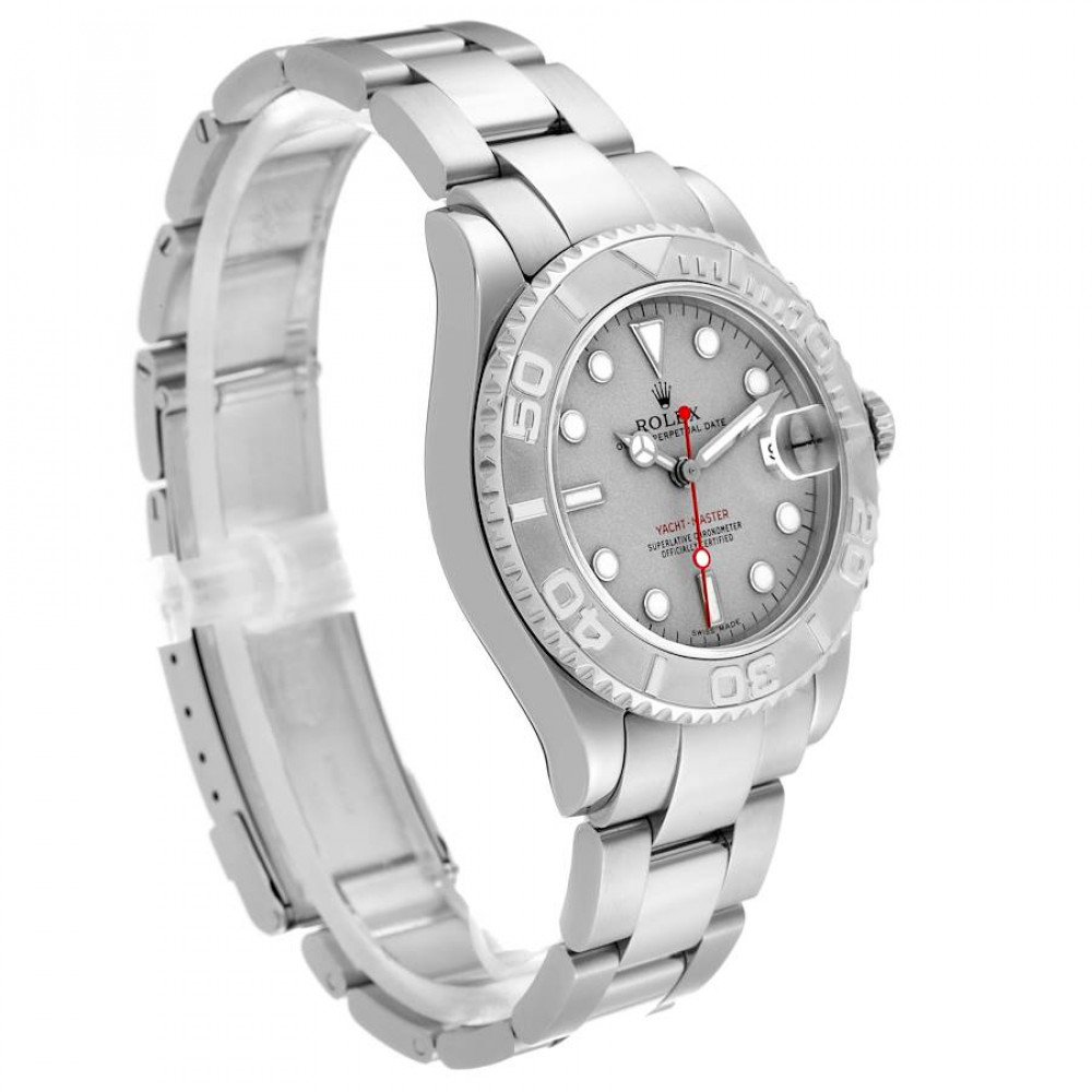 Rolex Yachtmaster 35 Midsize Steel Platinum Mens Watch 168622 Rolex Yachtmaster 35 Midsize Steel Platinum Mens Watch 168622