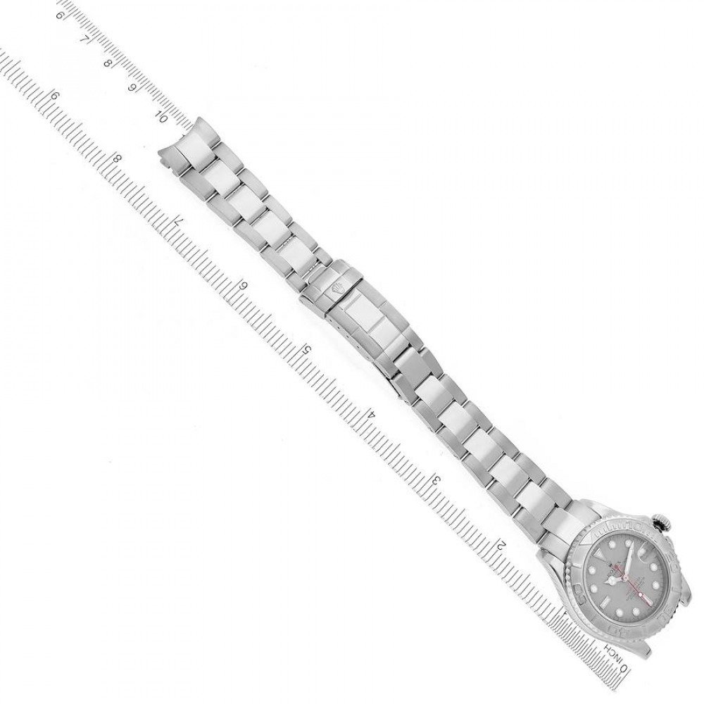 Rolex Yachtmaster 35 Midsize Steel Platinum Mens Watch 168622 Rolex Yachtmaster 35 Midsize Steel Platinum Mens Watch 168622