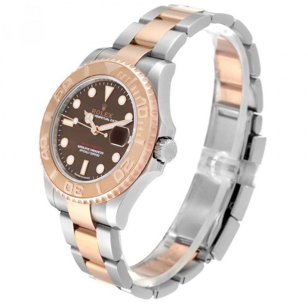 Rolex Yachtmaster 37 Midsize Steel Rose Gold Mens Watch 268621 Rolex Yachtmaster 37 Midsize Steel Rose Gold Mens Watch 268621