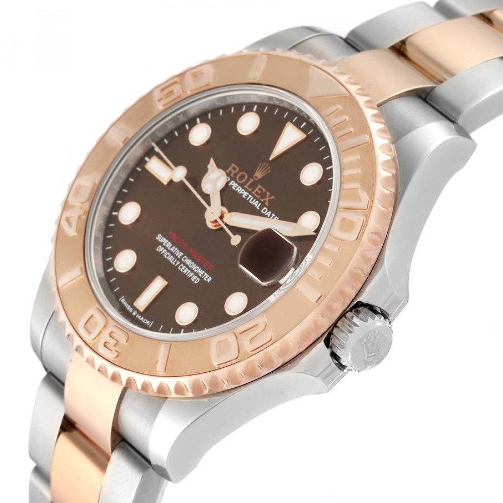 Rolex Yachtmaster 37 Midsize Steel Rose Gold Mens Watch 268621 Rolex Yachtmaster 37 Midsize Steel Rose Gold Mens Watch 268621