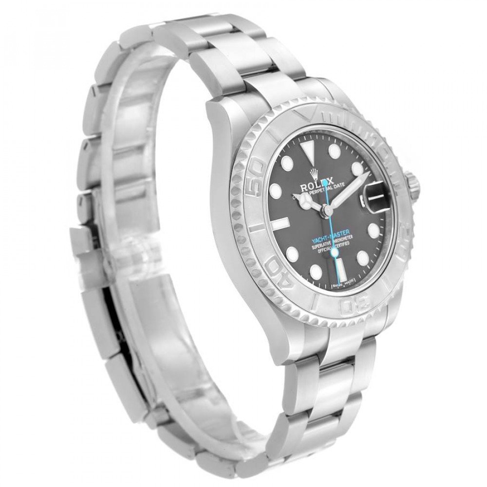 Rolex Yachtmaster 37 Midsize Steel Platinum Bezel Mens Watch 268622 Rolex Yachtmaster 37 Midsize Steel Platinum Bezel Mens Watch 268622